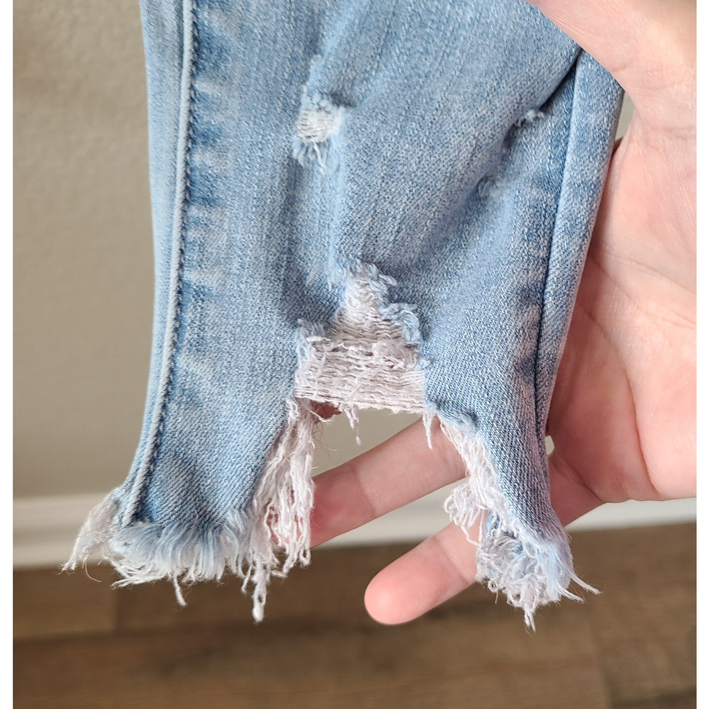 American Eagle Womens Jegging Jeans SZ‎ 6 Distressed 90s Grunge 360 Stretch - Picture 2 of 15